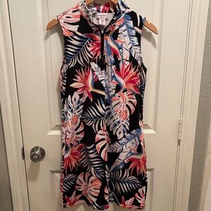 Tommy Bahamas Tropical Print Mini Golf Tennis Resort Active Dress Size Medium